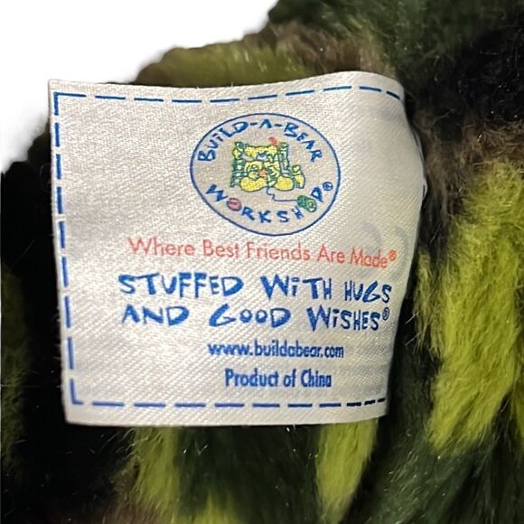 Build-A-Bear Teddy Bear Camouflage Green Military 16” Plush Stuffed Animal BAB - Picture 8 of 9